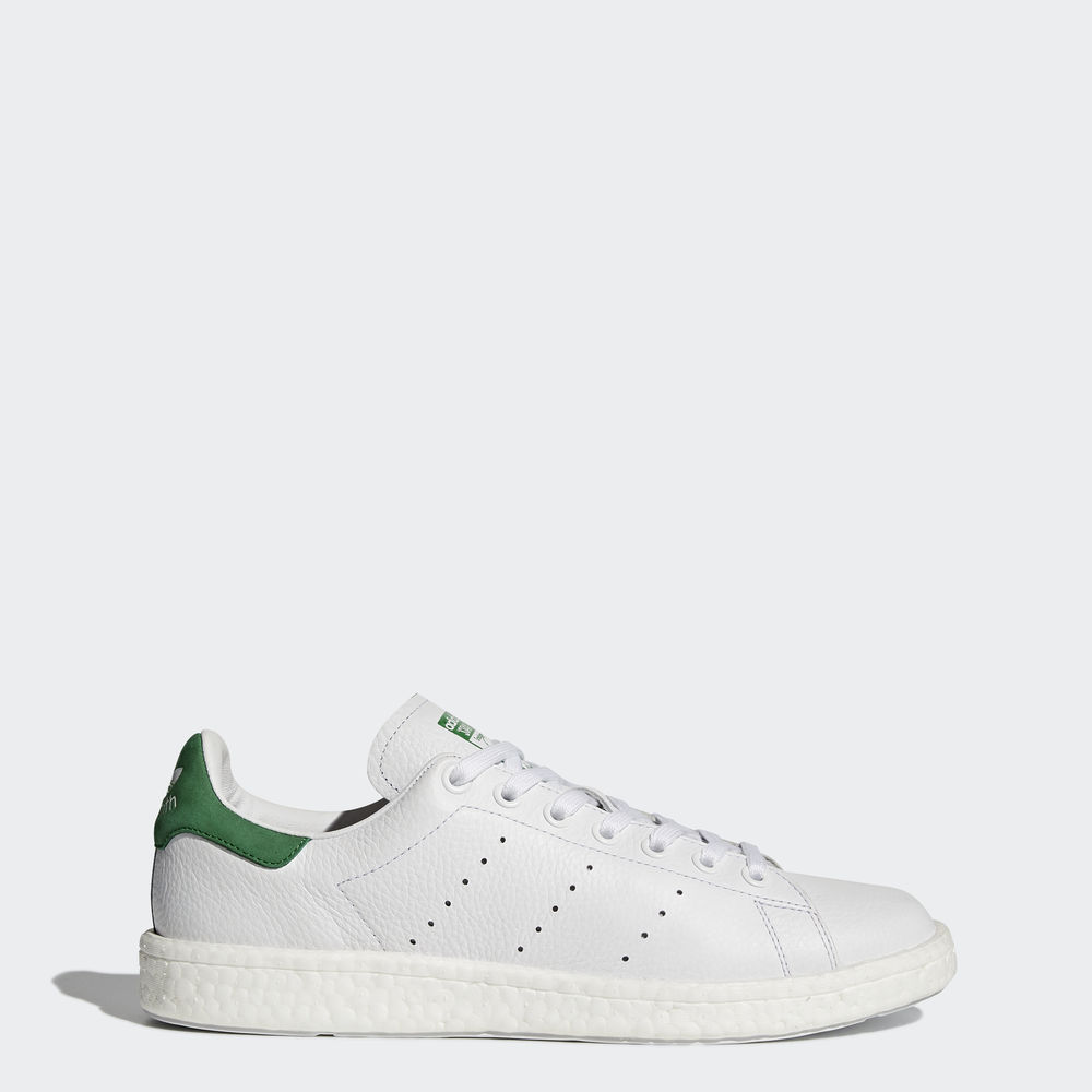 Adidas Stan Smith Boost - Originals γυναικεια - Ασπρα/Ασπρα/Πρασινο,Μέγεθος: EU 36 – 54 2/3 (109BETL